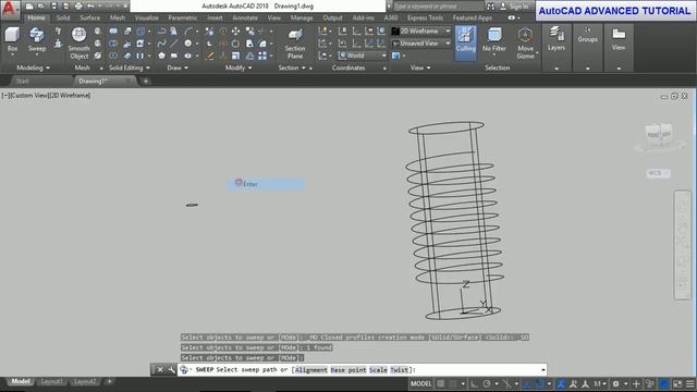 #AutoCAD TUTORIAL 2018 COIL смотреть онлайн