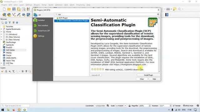 How to Install Semi Automatic Classification (SCP) Plugin in QGIS смотреть онлайн