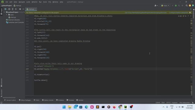 Radhe - Krishna photo | Using Python | Python Programme | смотреть онлайн