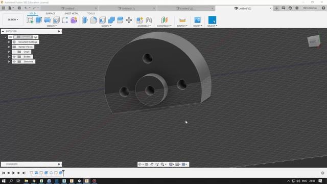 Autodesk Fusion 360: Урок 3. Массивы элементов