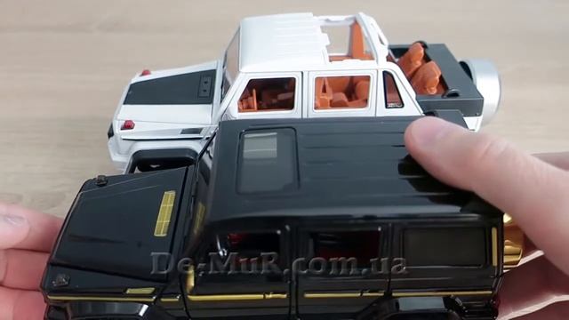 Сравнительный обзор моделей машин Mercedes G65 и G650 Lando в масштабе 1:24-1:22 смотреть онлайн