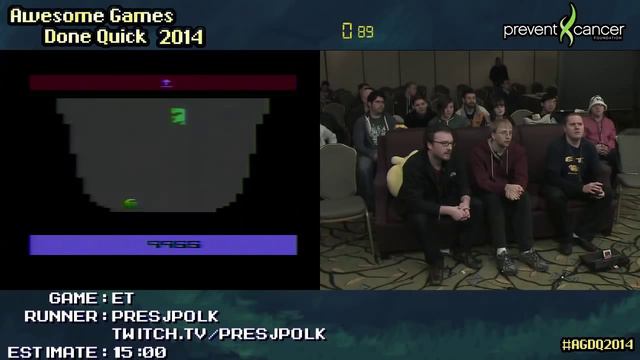 E.T. [Atari 2600] :: SPEED RUN Live (02:05) by Presjpolk #AGDQ 2014 смотреть онлайн