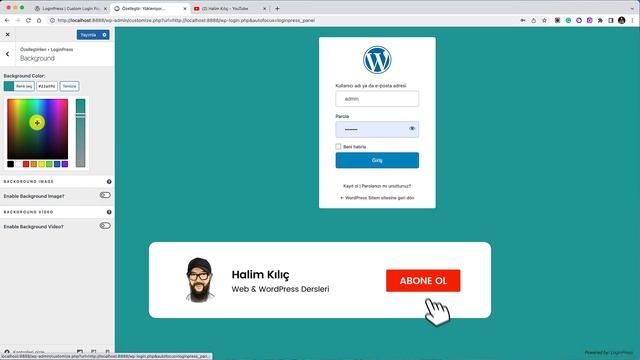 WordPress Giriş & Kayıt Ol Formunu Özelleştirme - #wordpress смотреть онлайн