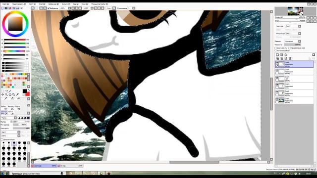 Обработка пони 4 . В Paint tool sai ! смотреть онлайн