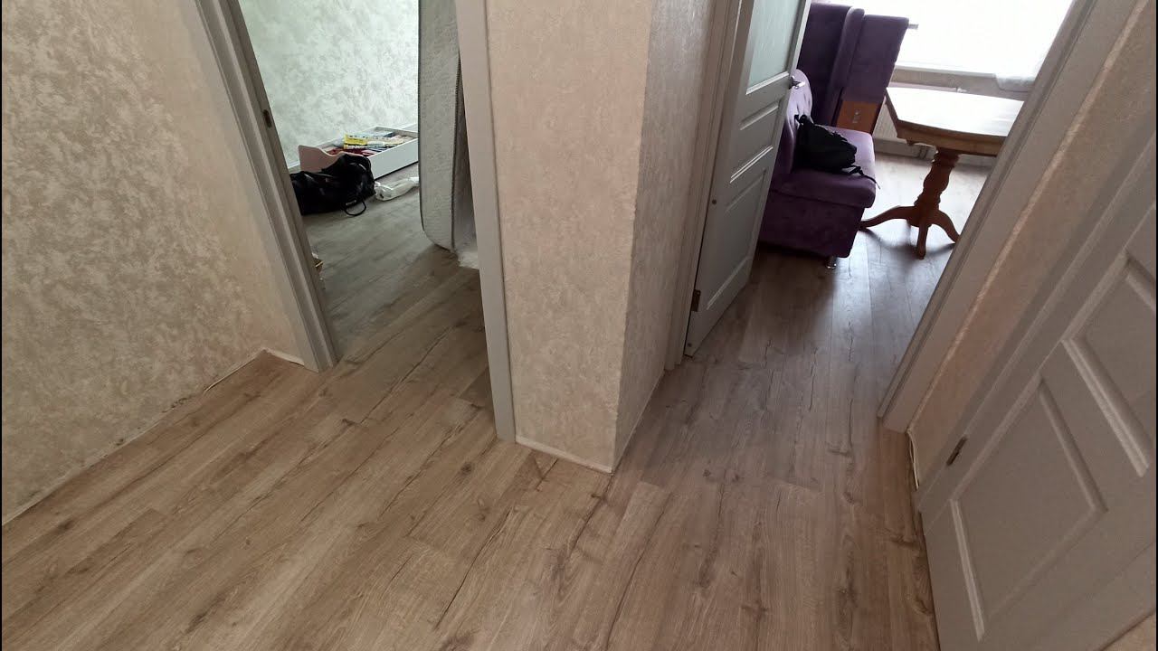 Самый лучший ламинат, если уже установлены двери! смотреть онлайн