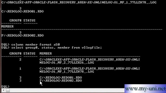 Oracle DBA, How to drop an online redolog member 1e5 смотреть онлайн