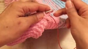 Вяжем #Комбинезон из Alize Softy. Часть 3.   МК по вязанию плюшевого комбинезона. #комбинезонспицам