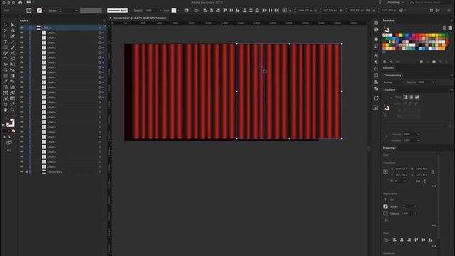 How to Create vector Curtain | Adobe Illustrator tutorial for beginners смотреть онлайн