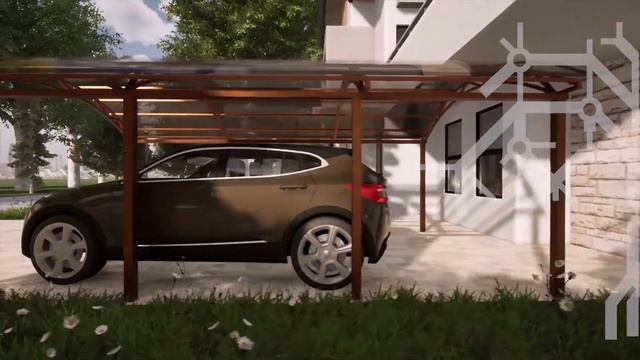 Навес из поликарбоната 4 на 6,3