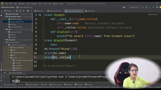 Access Modifiers in Python | Public Protected Private Access Specifiers |Python for Beginners#lec10 смотреть онлайн
