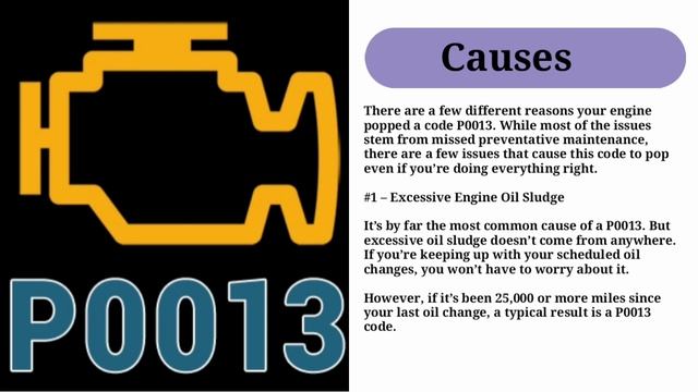 DTC P0013 : Diagnostic Trouble Code P0013 | Symptoms, Causes, and How To Trouble Shoot смотреть онлайн