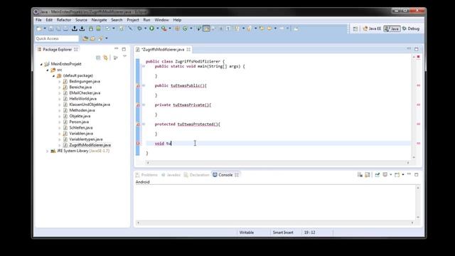 1_11 - Java Programmierung - Zugriffsmodifizierer смотреть онлайн