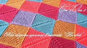 #109. Как связать полотно в технике ПЭЧВОРК спицами.