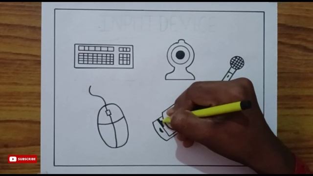 How to Draw Input Device / How to Draw Input Device Of Computer / Five Input Device Drawing смотреть онлайн