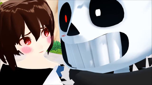 [mmd x undertale] beautiful moment cross!sans x reaper!chara смотреть онлайн