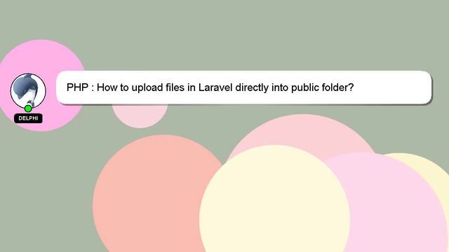 PHP : How to upload files in Laravel directly into public folder? смотреть онлайн