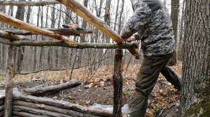 ЗЕМЛЯНКА , крыша для землянки, землянка в лесу