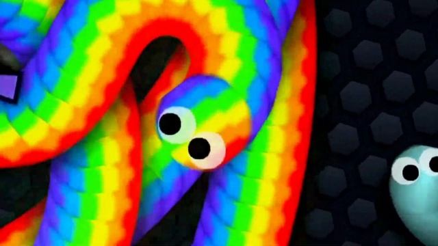 Slither.io A.I. RAINBOW SNAKE Vs Pro Snakes - Epic Skin Slitherio Vip Gameplay - World Record