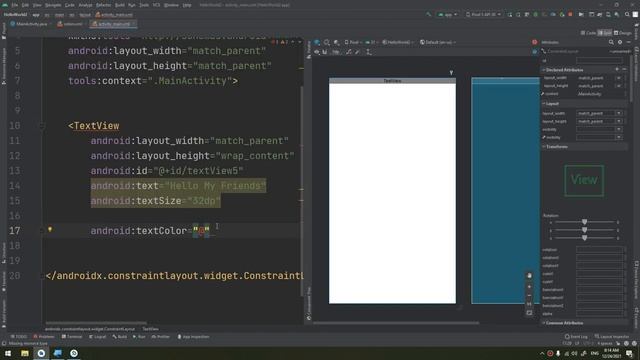 Colors in Android Studio- Mastering Android #24 смотреть онлайн