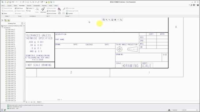 Creo Parametric - Creating New Drawing Formats смотреть онлайн