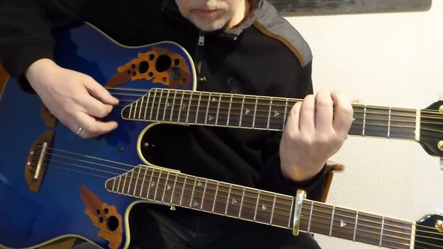 Ovation double neck guitar short sound sample смотреть онлайн