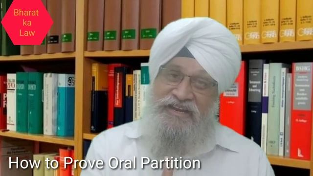 #BharatkaLaw. How to Prove Oral Partition. смотреть онлайн