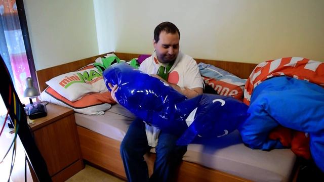 Aufblasbares Seepferdchen (mit Werbeaufdruck) Liebevoll Aufblasen