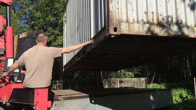 Склад из морского контейнера на дачу в место сарая смотреть онлайн