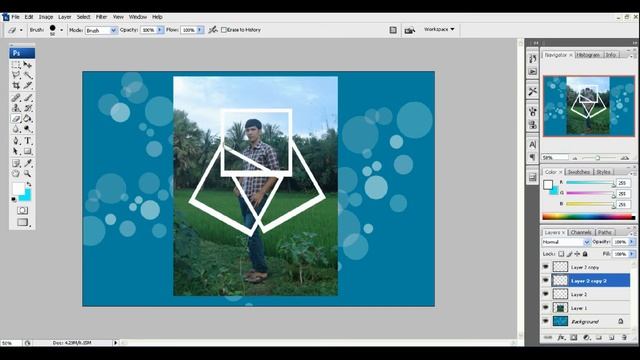 polaroid photo collage Photoshop Tutorial 2014 смотреть онлайн