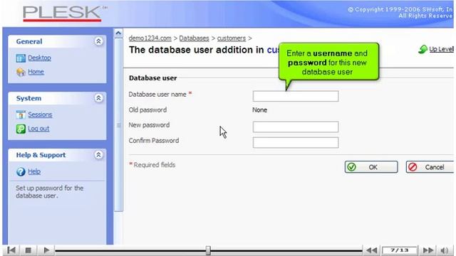 How to create a MySQL Database in Plesk 8 Control Panel смотреть онлайн