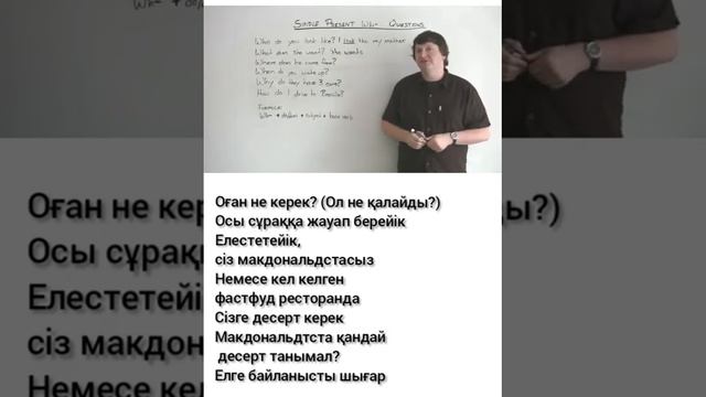 Present simple wh сұрақтары грамматика смотреть онлайн