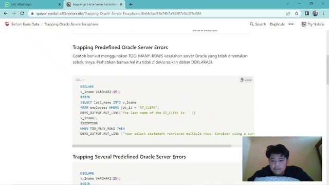 Tugas 2 Exception Handling | Sistem Basis Data смотреть онлайн