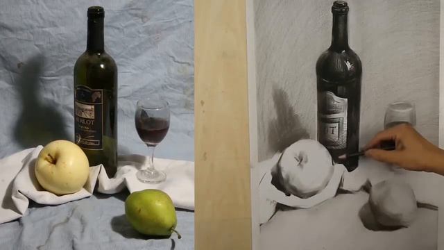 Still life drawing | time-lapse смотреть онлайн