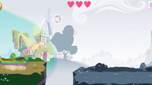 Серый мир с пони бежим и раскрашиваем Понивиль!