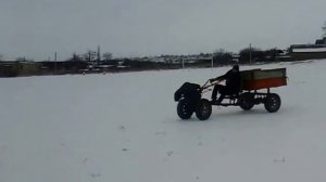 супер дрифт на мотоблоке.