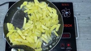 Ужин холостяка. Картофель с грибами. консервированные шампиньоны с картошкой.