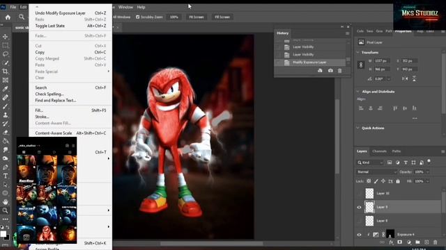 Sonic Lighting How to Add Texture And Lighting and Highlights in photoshop Tutorial.@mksstudioz смотреть онлайн