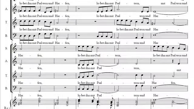 H. Schutz, Alleluja! Lobet Den Herren (Psalm 150), SWV 38 (score)