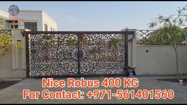 NICE ROBUS 400 KG Sliding Gate Automation system installation in the United Arab Emirates смотреть онлайн
