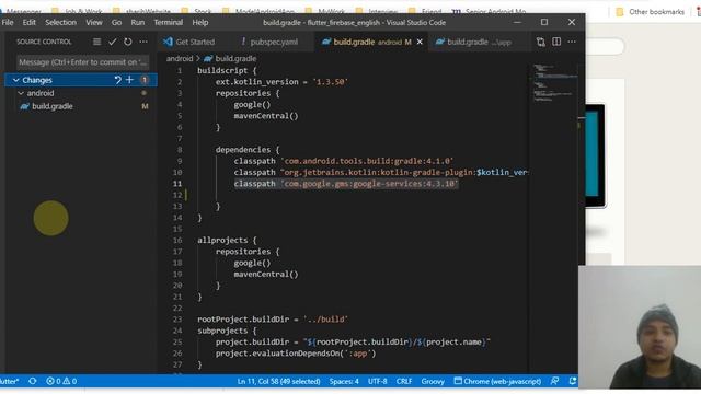 Flutter & Firebase App Tutorial #3 - VCS ( GIT ) Setup смотреть онлайн