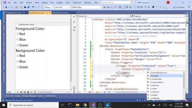 WPF Controls | 24 -RadioButton | HD | RadioButton in WPF смотреть онлайн
