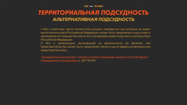 Подсудность спора Куда подать иск ? смотреть онлайн