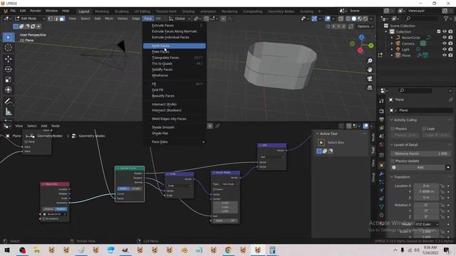 Blender - Hybrid - procedural - hand modeled mesh - Geometry Nodes / Curves смотреть онлайн
