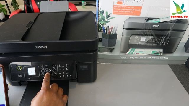How to Connect Epson Workforce WF2830DWF Printer to WIFI | Epson Printers смотреть онлайн