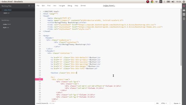 Bootstrap 3 Lesson - 2 Buttons and Glyphicons смотреть онлайн