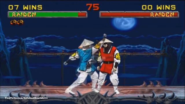 Mortal Kombat 2 Raiden Fatality, Babality, Friendship смотреть онлайн