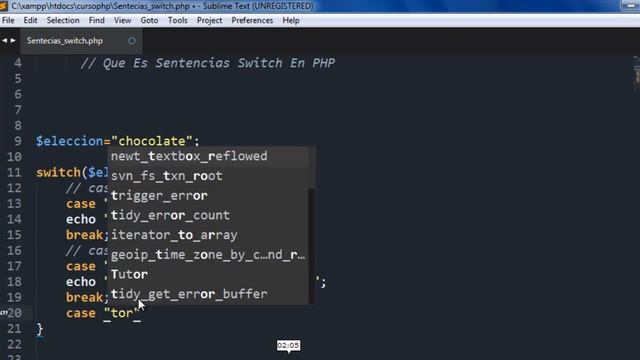 Curso de PHP 12 Sentencia Switch PHP смотреть онлайн