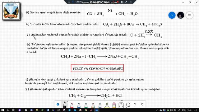ALKANLAR. ALKANLARNING OLINISHI VA XOSSALARI смотреть онлайн