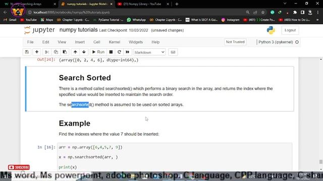 Numpy Tutorial | Search Element in Array | Numpy Where | Machine Learning смотреть онлайн
