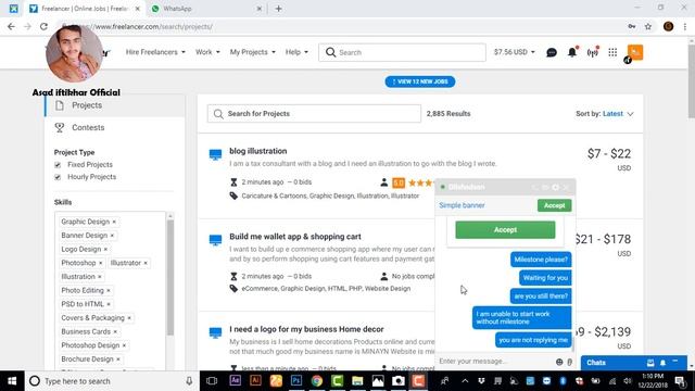 How to Accept project on Freelancer. Avoid the mistakes and negative balance. смотреть онлайн